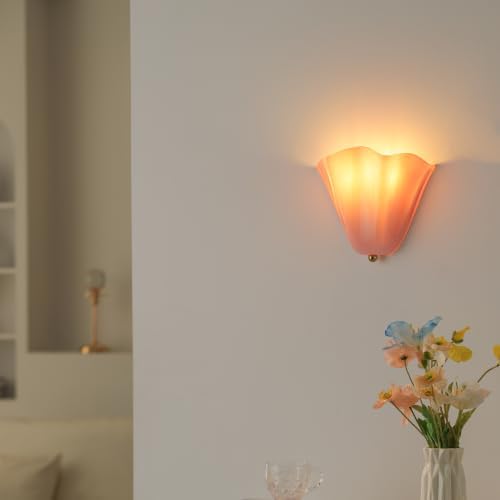 Flower Glass Wall Sconce, Decorative Wall Light - Image 6