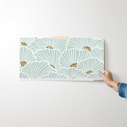 Spoonflower Neutral Flowers Peel and Stick Removable Wallpaper - Image 7
