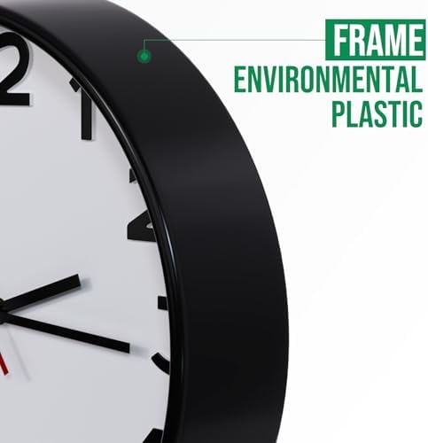 Wall Clock Silent Non-Ticking Battery Operated Indoor Analog Simple Style - Image 4