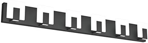 Aipsun 6 Lights Modern Black Vanity Light Up and Down Black LED Vanity Light by Aipsun