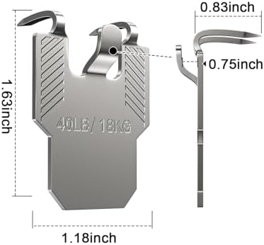40 lb Drywall Picture Hangers Claw 15 PCS Heavy Duty Damage Free - Image 2
