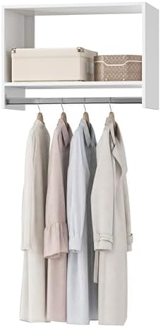 25.5" Wide Tall Hanging Modular Closet System, Wall-Mounted Closet Organizer by Unknown