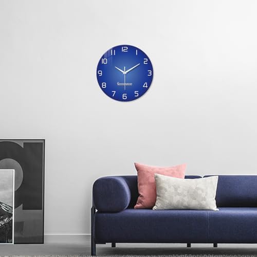 XNM Big Minimalist Glass Wall Clocks Battery Operated 16 Inch - Image 5