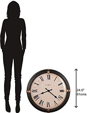 Howard Miller Atwater Oversized Wall Clock – Large Round Metal, Antique Bronze - Image 2