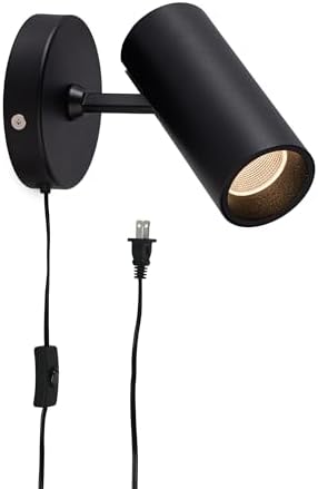 Aisilan Plug-in LED Wall Spotlight, Adjustable 12W 3000K CRI 97 by AisilanLighting