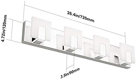 Aipsun 4 Lights Modern LED Vanity Light - Image 5