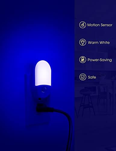 L LOHAS LED Blue Night Light Plug in - Image 3