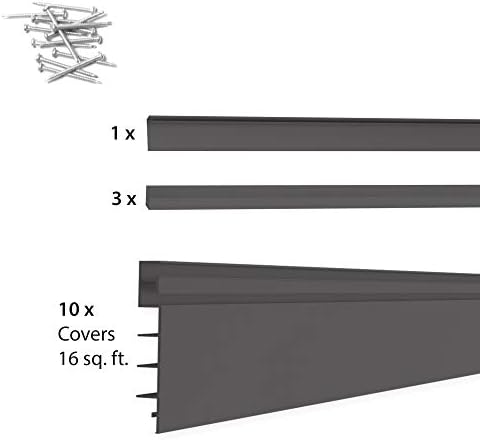 Proslat 88104 Heavy Duty PVC Slatwall Garage Organizer, 4-Feet by 4-Feet Section - Image 3