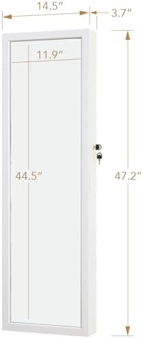 Jewelry Armoire Door Wall Mounted Mirror - Image 6