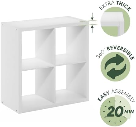 Furinno Cubicle Open Back Decorative Cube Storage Organizer - Image 6