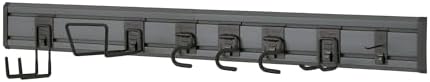 TRINITY 9-Piece Heavy Duty Wall Track Storage System, Wall Mount Utility Rack - Image 4