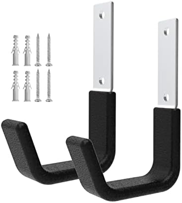 Heavy Duty Garage Utility Hooks, Wall Mount Ladder Hangers by Juformin