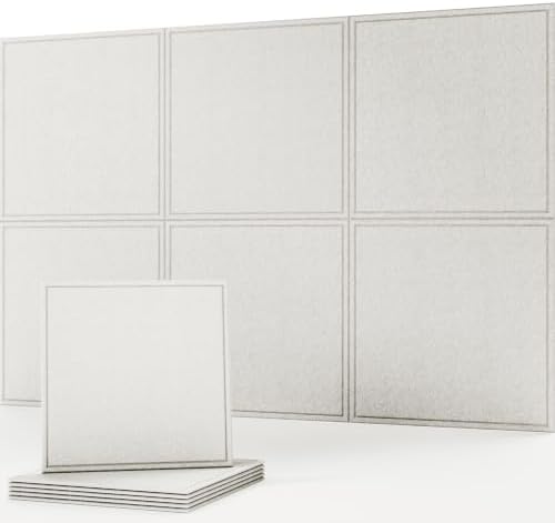 Sound Absorbing Panels, Acoustic Wall Panels, Sound Dampening, 6 Pack by LagomAtelier