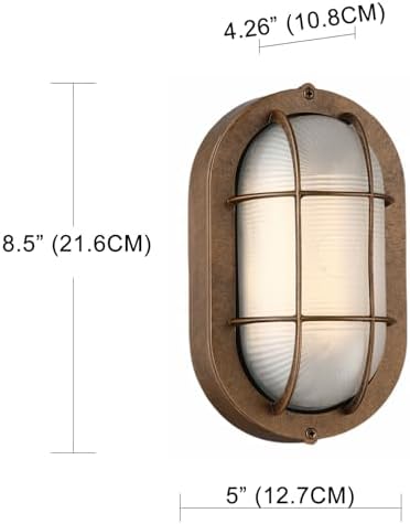 WISBEAM LED Bulkhead Light Bronze, Outdoor LED Wall Light - Image 6