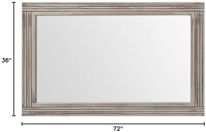 YOSHOOT Hand-Made Wooden Spliced Wall Mirror - Image 7