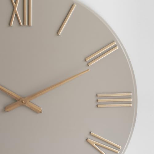 Extra Large Modern Wall Clock, 30 inch, Metal Face, Quartz Movement - Image 4