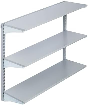 Triton Products Wall Mount Shelving Unit W/ 3 Steel Shelves & Mounting Hardware by TritonProducts