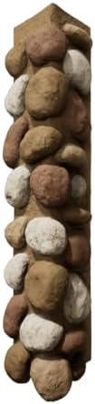 Outside Corner for EverStone Faux River Rock Siding Panels, Canyon Dune Color by EkenaMillwork