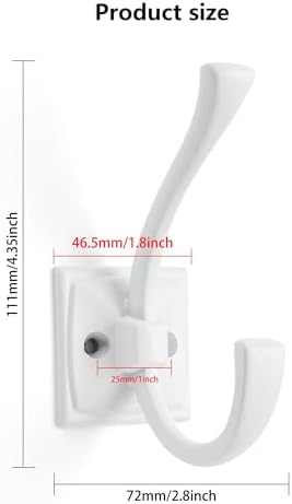 2 Pack Decorative Heavy Duty Towel Hooks - Image 2