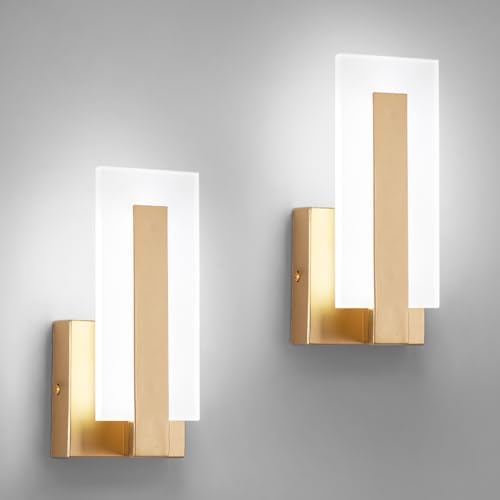 Modern Wall Sconces Set of Two, Indoor Wall Mounted Lighting Fixture, 6000K by Unknown