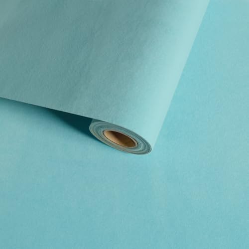 Aqua Blue Velvet Fabric Drawer Liner Peel and Stick Cyan Turquoise Velvet by VaryFloral