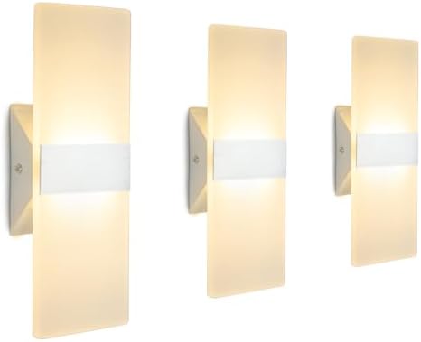 ChangM LED Wall Sconce Modern Wall Light Lamps 12W Warm White Up and Down by ChangM