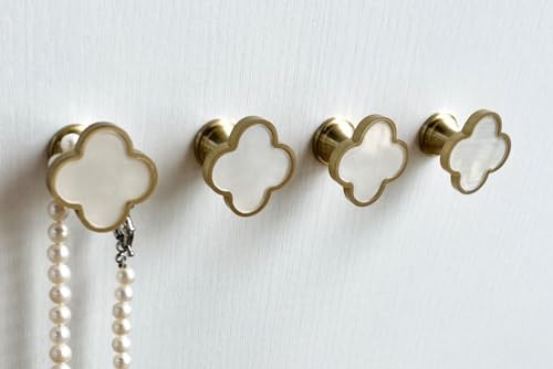 Solid Brass Decorative Wall Hooks, Coat Backpack Purse Screw-In Hangers - Image 3
