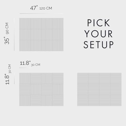 VIVELDA Felt Bulletin Board Tiles 48"x36" - Image 2