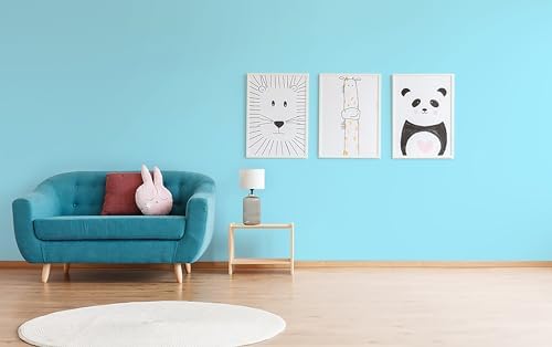 15.7" x 118" Blue Wallpaper Peel and Stick Light Blue Contact Paper Easy Peel - Image 4
