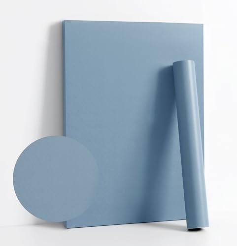 Dimoon 394''x17.7'' Blue Peel and Stick Wallpaper Contact Paper Modern Self by DIYYOURMOON