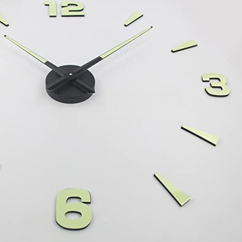 Timelike 3D DIY Wall Clock, 1M Modern Frameless Large 3D DIY Wall Clock Kit - Image 4