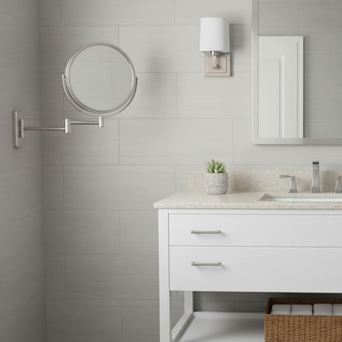 JERDON Wall-Mounted Makeup Mirror - Image 6