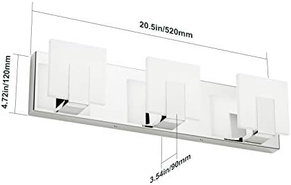 Aipsun 3 Lights Modern LED Vanity Light - Image 6