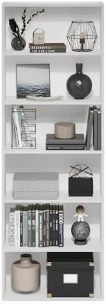Furinno Jaya Simply Home Free Standing 6-Tier Open Storage Bookcase - Image 6
