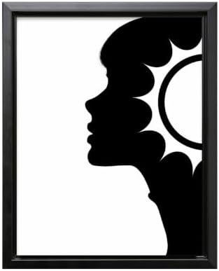 InkFlow Posters Abstract Face Silhouette Canvas Poster by InkFlowPosters
