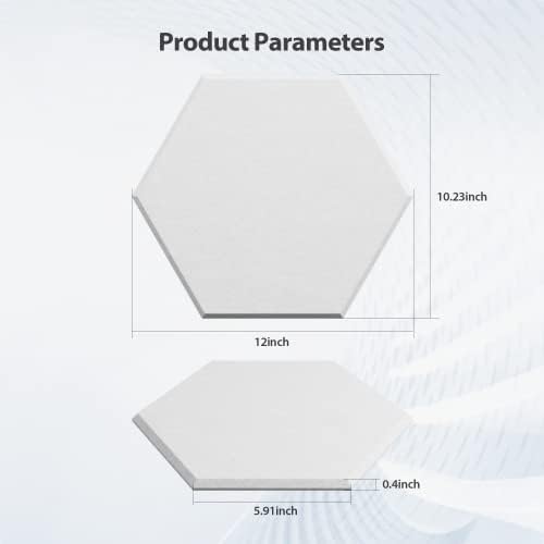 12 Pack Hexagon Acoustic Panels Self Adhesive Sound Proof Foam - Image 6