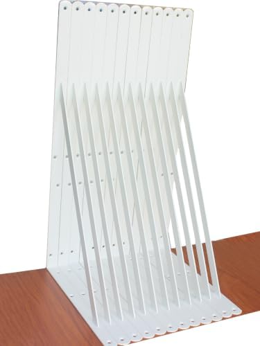 12 Pack L24 x H 12" White Heavy Duty Shelf Brackets by MHMYDZ