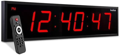 Ivation Oversized Digital Wall Clock by Ivation