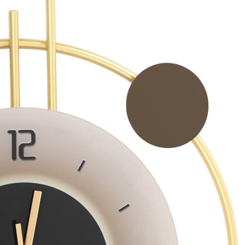 Wall Clock for Living Room, Large Gold Wall Clock - Image 4