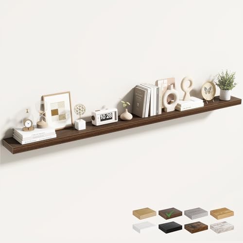 Acovy 72 Inch Floating Shelves for Wall 1 Pack, Wall Mounted Floating Shelf by Acovy