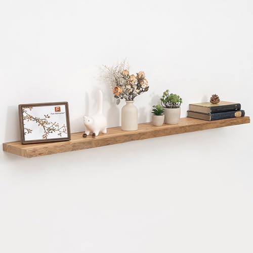 Live Edge Floating Shelves for Wall, Farmhouse Floating Shelf for Living Room by FunMemories