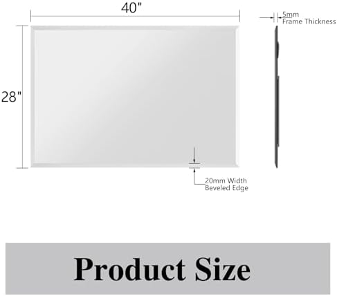 Frameless Bathroom Mirror - Image 2