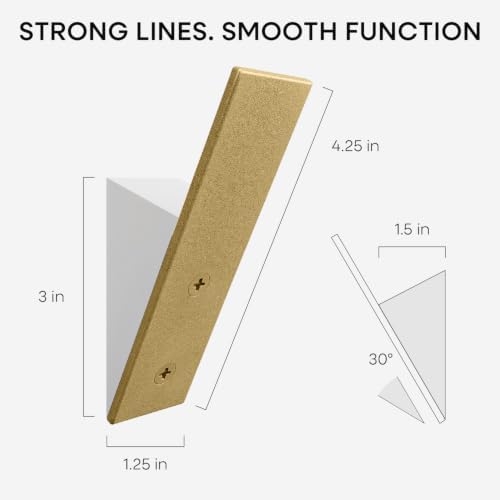 Homeforia Golden Coat Hooks, High-End Wood & Metal, Modern Design - Image 4