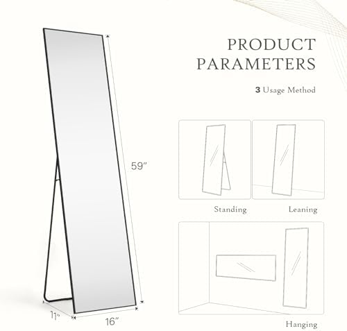 Full Length Floor Mirror - Image 2
