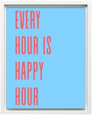 InkFlow Posters Every Hour Happy Hour Canvas Poster by InkFlowPosters