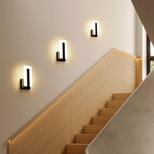 Modern Wall Sconces Set of Two, Led Wall Light 7w Dimmable Light Hardwired - Image 6
