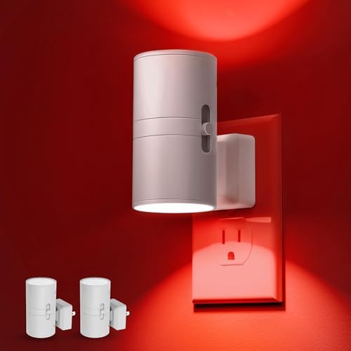 L LOHAS LED Red Night Light, Circadian Night Lights Plug into Wall, 2 Pack by LLOHASLED