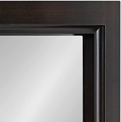Kate and Laurel Cassat Window Wall Accent Mirror, Dark Bronze, Rustic - Image 3
