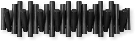 Umbra Picket Coat Rack, Wall Mount 8 Flip-Down Coat Hooks - Image 4