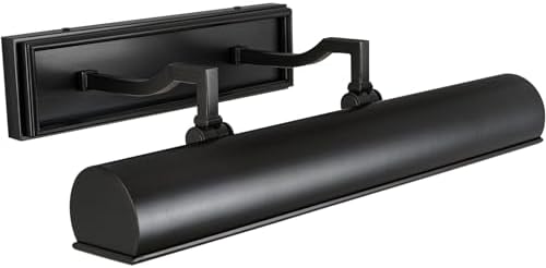 18in Black Picture Lights Hardwired, 3 Light Modern Bronze Picture Light by ZHTIECHUI